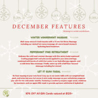 December Features Graphic