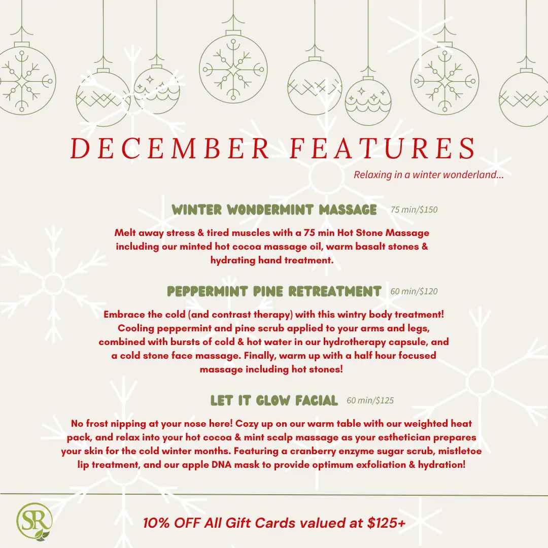 December Features Graphic